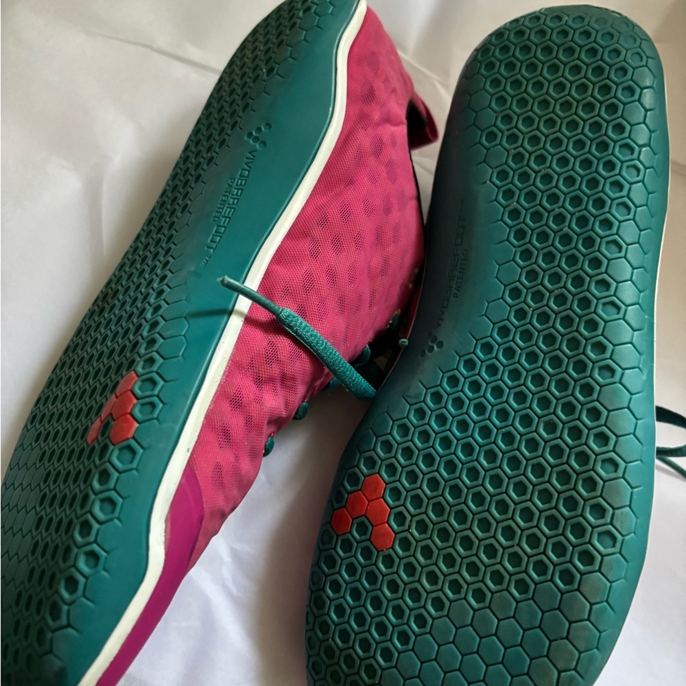 2/$40 Vivo Barefoot Pink and Teal Athletic Shoes - Picture 7 of 10